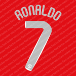 Manchester United 2007-08 Home, Away & Third Font Vector (Digital Download)