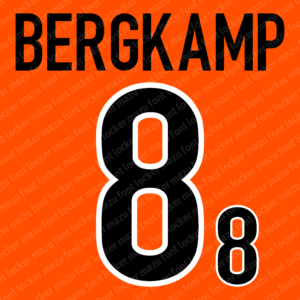 netherland world cup 1998 home & away font vector (digital download)