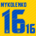 Ukraine Euro 2024 Home & Away Font Vector (Digital Download)