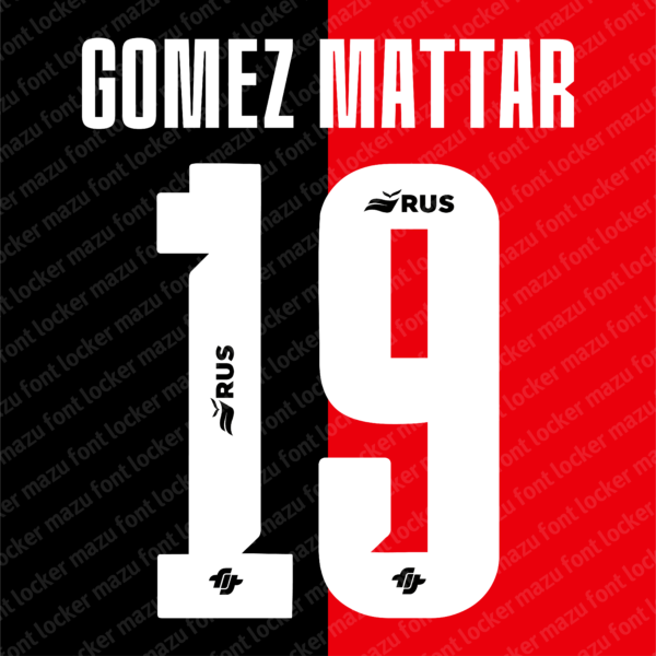 Newells Old Boys 2026 Home & Away Font Vector (Digital Download)