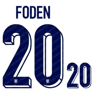 England Euro 2024 Font Vector