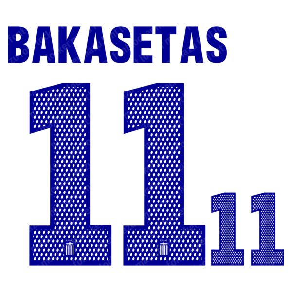 Greece Euro 2024 Home & Away Font Vector (Digital Download)