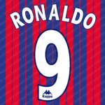 Barcelona 1997-98 Home & Away Font Vector (Digital Download)
