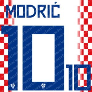 croatia world cup 2026 home & away font vector (digital download)
