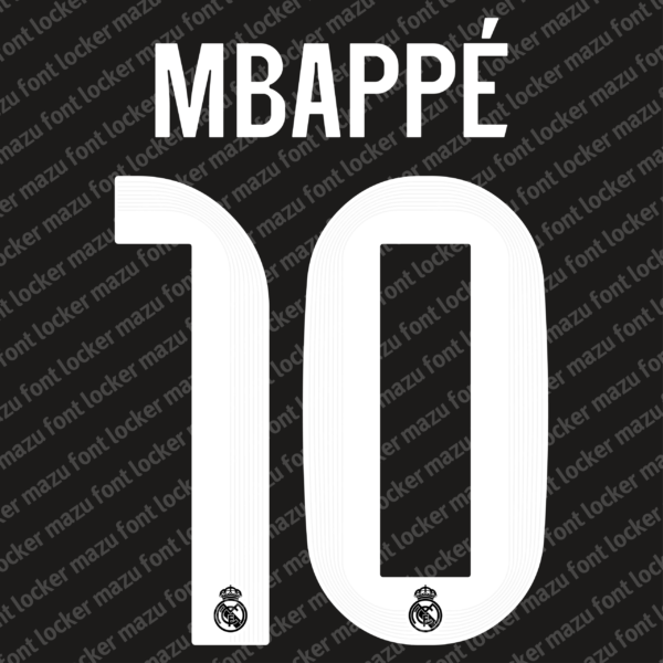 Real Madrid 2025-2026 Font Vector – Legendary Los Blancos Kit