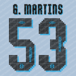 Gremio 2025-26 Home & Away Font Vector (Digital Download)