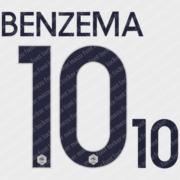 France World Cup 2014 Home & Away Font Vector (Digital Download)