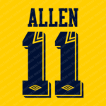 Tottenham Hotspur 1991-92 Home & Away Font Vector (Digital Download)