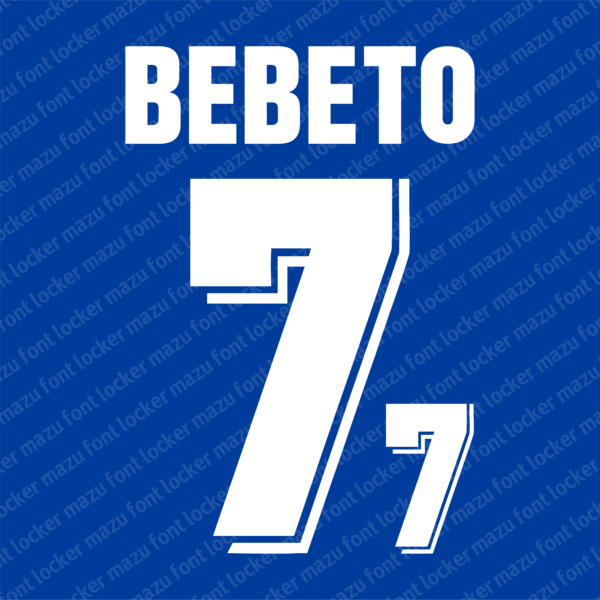 Brazil World Cup 1994 Home & Away Font Vector (Digital Download)