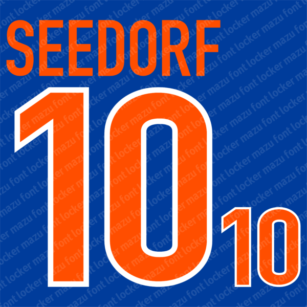 Netherland World Cup 1998 Home & Away Font Vector (Digital Download)
