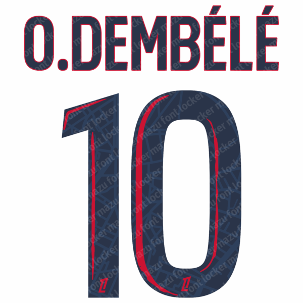 Paris Saint-Germain 2025-26 Home, Away & Third Font Vector (Digital Download)