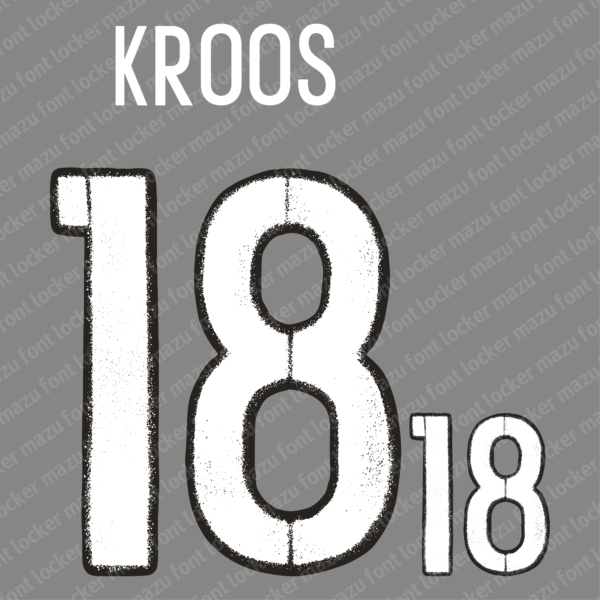 Germany Euro 2016 Home & Away Font Vector (Digital Download)