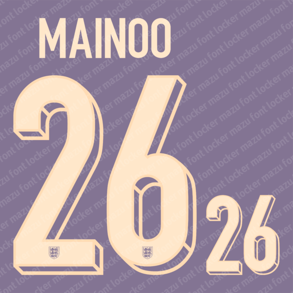 England Euro 2024 Home & Away Font Vector (Digital Download)