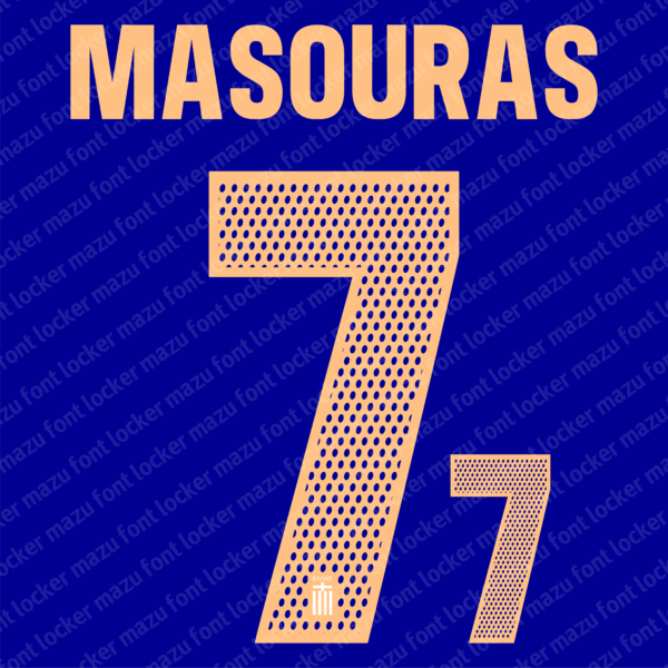 Greece Euro 2024 Home & Away Font Vector (Digital Download)