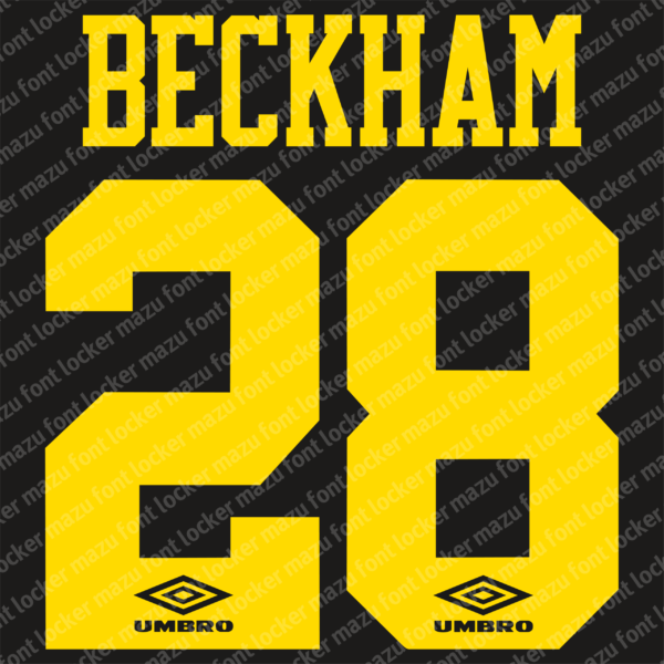 Manchester United 1992-1996 Font Vector – Legendary Fergie Masterpiece