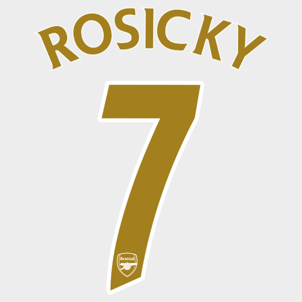 Arsenal 2007-08 Home & Away Font Vector (Digital Download)