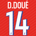 Paris Saint-Germain 2025-26 Home, Away & Third Font Vector (Digital Download)