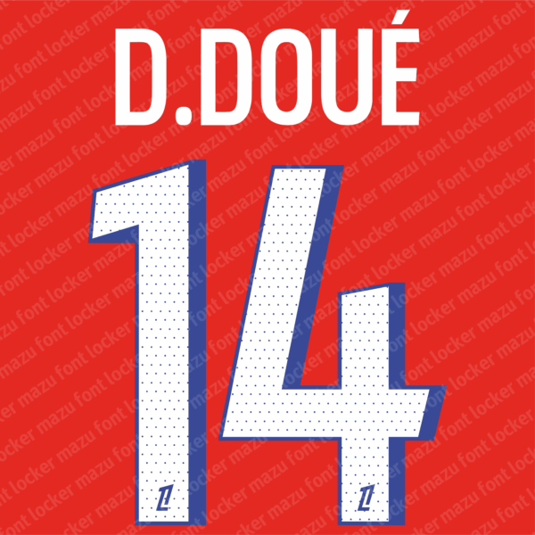 Paris Saint-Germain 2025-26 Home, Away & Third Font Vector (Digital Download)