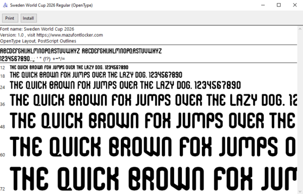 Sweden World Cup 2026 Font Vector (AI, EPS, SVG, TTF) – #1 Authentic Style