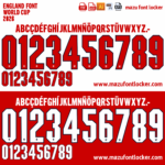 England World Cup 2026 Font Vector (AI, EPS, SVG, TTF) – #1 Authentic Style