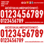 Turkey World Cup 2026 Font Vector (AI, EPS, SVG, TTF) – #1 Authentic Style