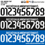 Real Madrid 2025-2026 Font Vector – Legendary Los Blancos Kit