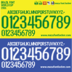 Brazil World Cup 2006 Home & Away Font Vector (Digital Download)