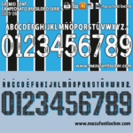 Gremio 2025-26 Home & Away Font Vector (Digital Download)