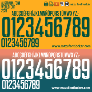 australia world cup 2026 home & away font vector (digital download) (copy)