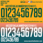 Australia World Cup 2026 Font Vector (AI, EPS, SVG, TTF) – #1 Authentic Style