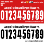 Xolos Tijuana 2026 Home & Away Font Vector (Digital Download)