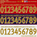 Arsenal 2007-08 Home & Away Font Vector (Digital Download)