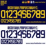 Ecuador Copa America 2024 Home & Away Font Vector (Digital Download)