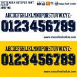 Tottenham Hotspur 1991-92 Home & Away Font Vector (Digital Download)