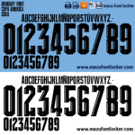 Uruguay Copa 2024 Home & Away Font Vector (Digital Download)