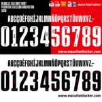 Newells Old Boys 2026 Home & Away Font Vector (Digital Download)