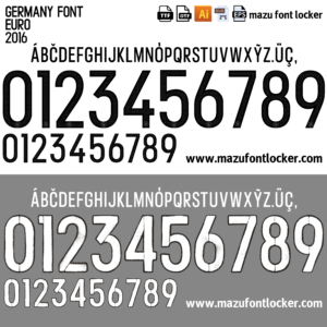 Germany Euro 2016 Font Vector – Legendary Die Mannschaft Glory