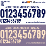 England Euro 2024 Home & Away Font Vector (Digital Download)