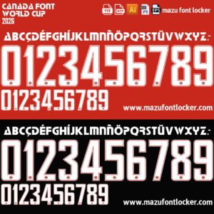 Canada World Cup 2026 Font Vector – Epic Maple Leaf Warriors Masterpiece