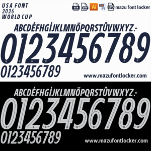 USA World Cup 2026 Home & Away Font Vector (Digital Download)