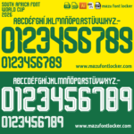 South Africa World Cup 2026 Font Vector (AI, EPS, SVG, TTF) – #1 Authentic Style