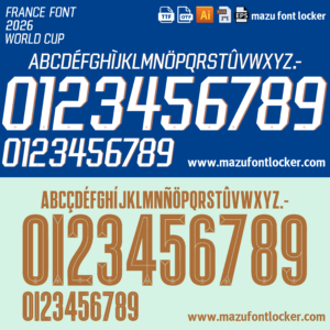 france home world cup 2026 font vector