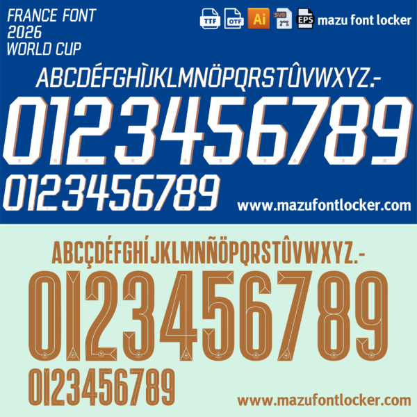 France World Cup 2026 Font Vector (AI, EPS, SVG, TTF) – #1 Authentic Style