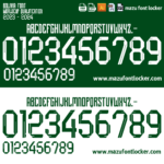 Bolivia 2023-24 Home & Away Font Vector (Digital Download)