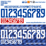Croatia Euro 2024 Home & Away Font Vector (Digital Download)