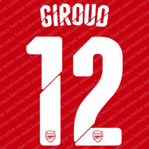 Arsenal 2014-2015 Font