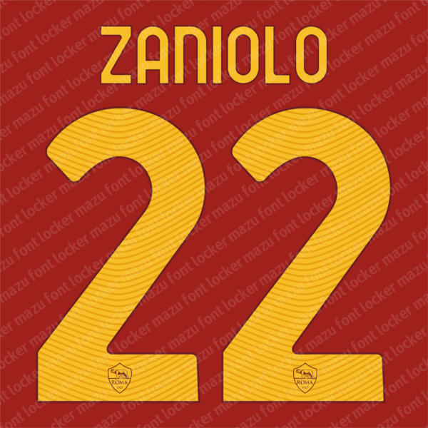 AS Roma 2021-2022 Font Vector – Epic Giallorossi Masterpiece