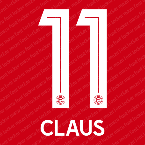 Fortuna Dusseldorf 2024-2025 Font Vector – Epic Rot-Weiss Masterpiece
