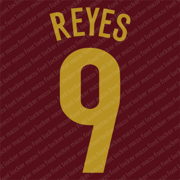 Arsenal 2005-2006 Font Vector – Legendary Invincibles Masterpiece