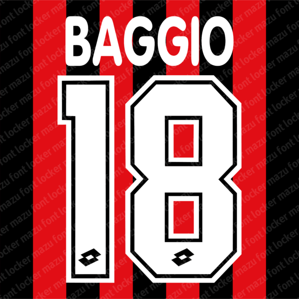 AC Milan 1995-1998 Font Vector (AI, EPS, SVG, TTF) – #1 Authentic Style